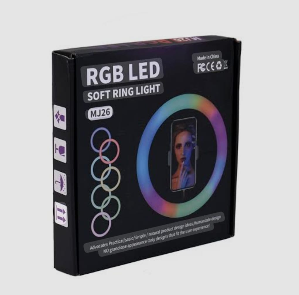 Ring Light RGB 26 CM – Perfect Lighting for Photography
