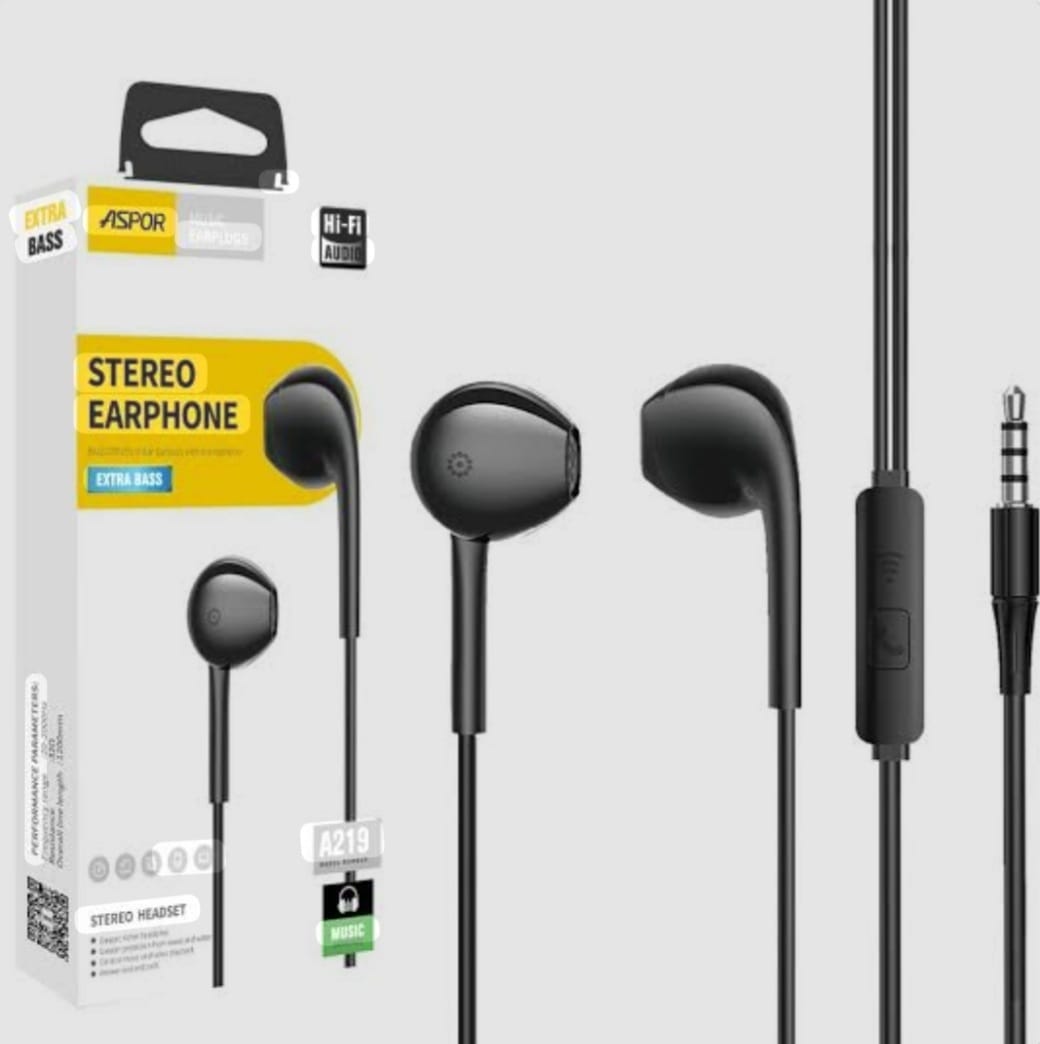 Stereo Earphone – Clear Sound, Comfortable Fit